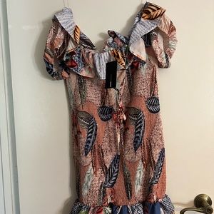 Smocked mini dress